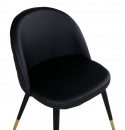 Stoel \'Elverum\' - Zwart leer