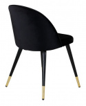Stoel \'Elverum\' - Zwart/Messing