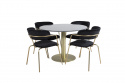 Eettafel \'Ebba\' Rond 106cm - Zwart
