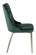 Stoel \'Elverum Deluxe\' - Groen/Messing
