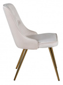 Stoel \'Elverum Deluxe\' - Beige/Messing