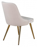 Stoel \'Elverum Deluxe\' - Beige/Messing