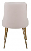 Stoel \'Elverum Deluxe\' - Beige/Messing