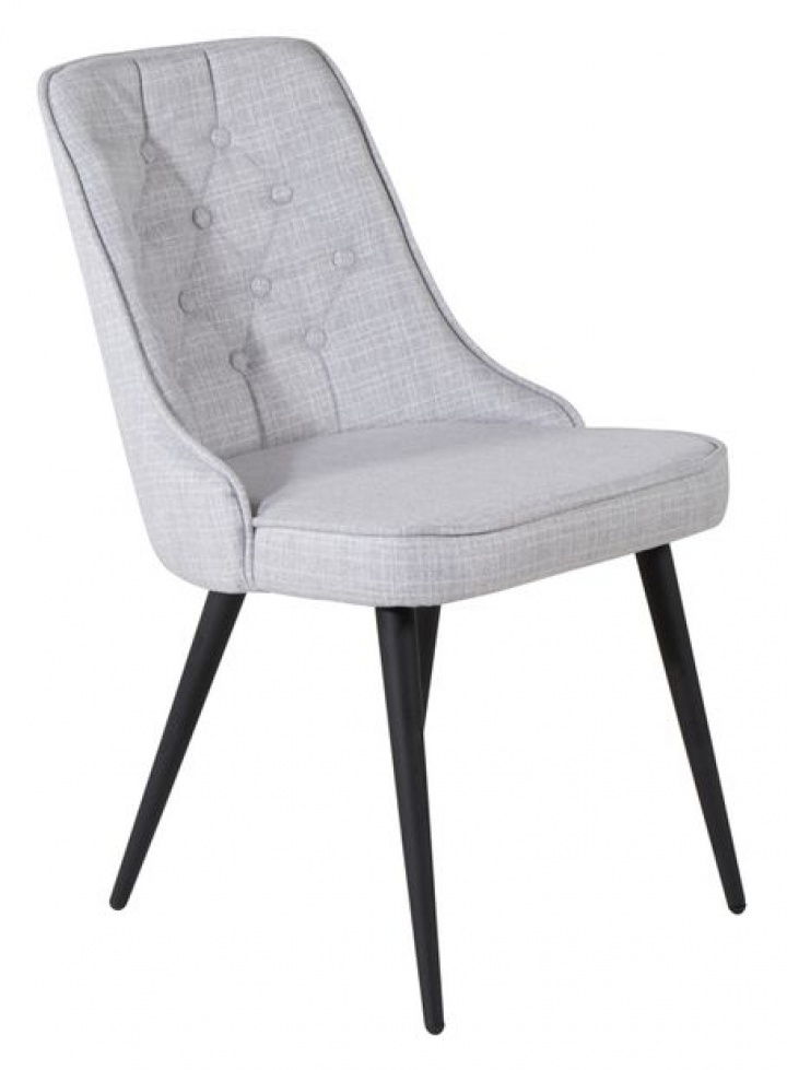 Stoel \'Elverum Deluxe\' - Lichtgrijs/Zwart in de groep Meubels / Zitmeubels / Stoelen bij Reforma (19935-855)