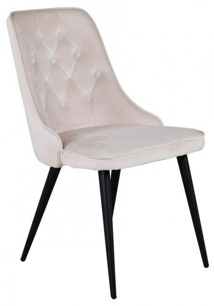 Stoel \'Elverum Deluxe\' - Beige/Zwart in de groep Meubels / Zitmeubels / Stoelen bij Reforma (19935-880)