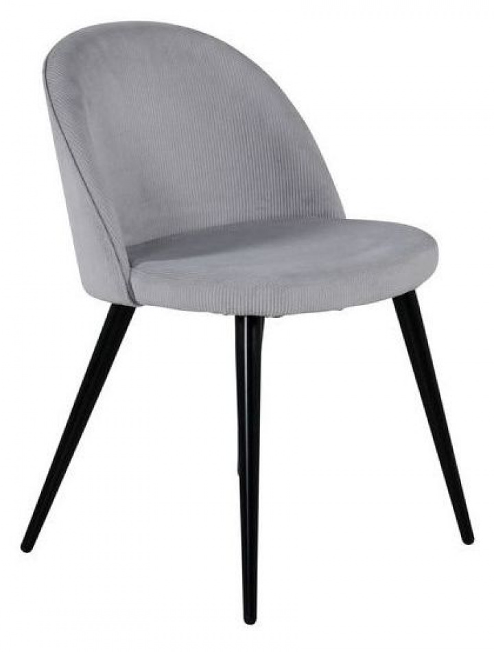 Stoel \'Elverum\' - Lichtgrijze fluweel in de groep Meubels / Zitmeubels / Stoelen bij Reforma (19960-995)