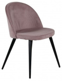 Stoel \'Elverum Fluweel\' - Oudroze