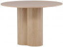 Eettafel \'Orsa\' Rond 110cm - Witgepleisterd
