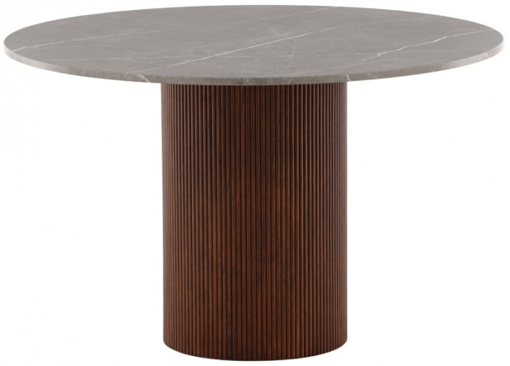 Eettafel \'Aurdal\' Rond 120cm - Bruin in de groep Meubels / Tafels / Ronde eettafels bij Reforma (19996-528)