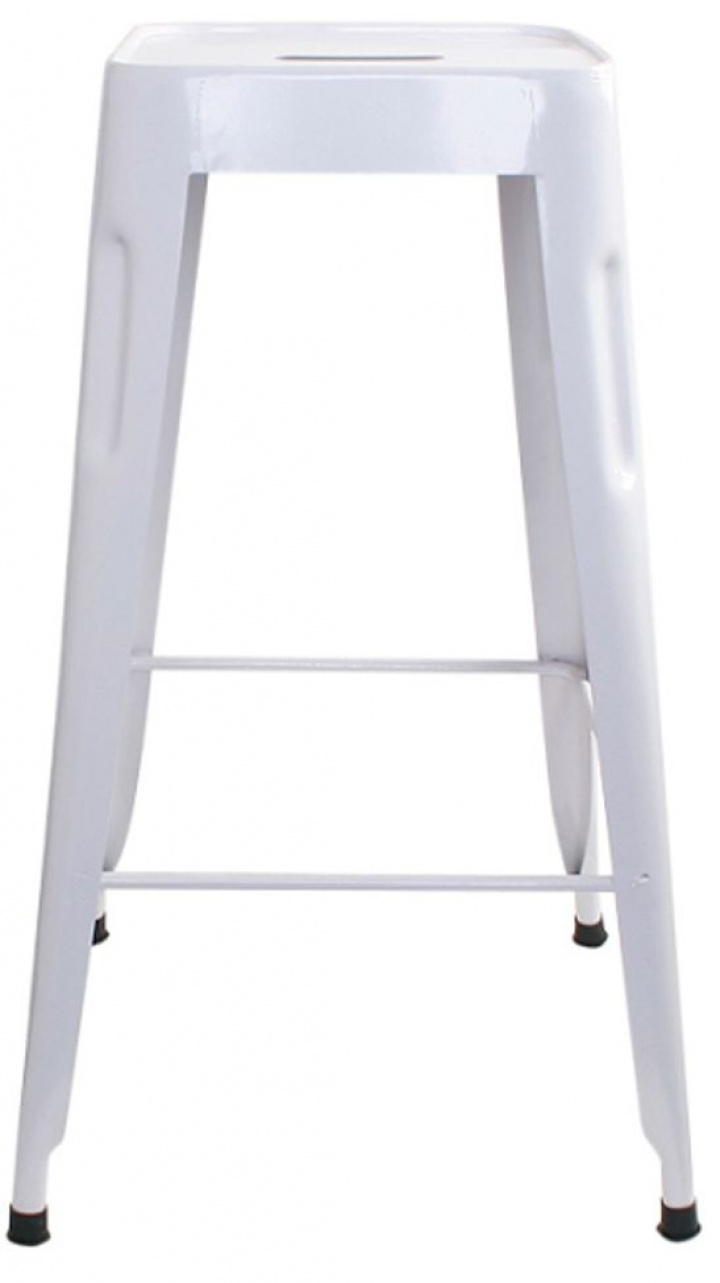 Kruk \'Marseille\' 70cm - Witlak in de groep Meubels / Zitmeubels / Barkrukken bij Reforma (2004-White-II-L)