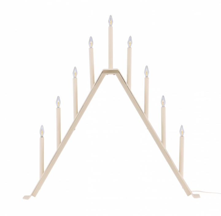 Adventskandelaar \'Mölndal\' - Beige in de groep Verlichting / Lampen / Kerstverlichting bij Reforma (20040-102)
