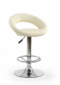 Barkruk \'Sörby\' - Leer/chroom
