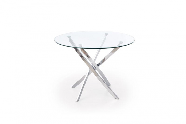 Eettafel \'Dania\' Rond 100cm - Zilver in de groep Meubels / Tafels / Ronde eettafels bij Reforma (2010001134916)