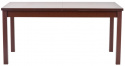 Eettafel \'Dark Walnut\' 118-158x75cm - Donkerbruin