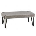 Salontafel \'Rustik\' 110x60cm - Zwart/grijs