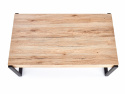 Tafel \'Wood\' 110x64cm - Natuurlijk/Zwart