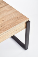 Tafel \'Wood\' 110x64cm - Natuurlijk/Zwart
