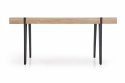 Eettafel \'Yohann\' 170x90cm - Natuurlijk/zwart