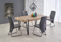 Eettafel \'Yohann\' 170x90cm - Natuurlijk/zwart