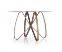 Eettafel \'Levanzo\' Rond 120cm - Bruin/Antiek