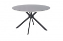 Eettafel \'Sestao\' Rond 120cm - Zwart