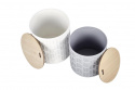 2-pack Opbergdoos \'Alba\' - Grijs/Wit