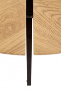 Salontafel \'Berga\' Rond 86cm - Natuur/Zwart