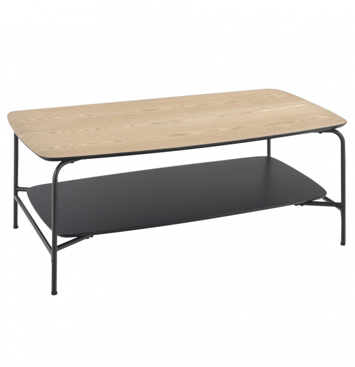 Salontafel \'Genua\' Eik/Zwart in de groep Meubels / Tafels / Salontafels bij Reforma (2010001170860)