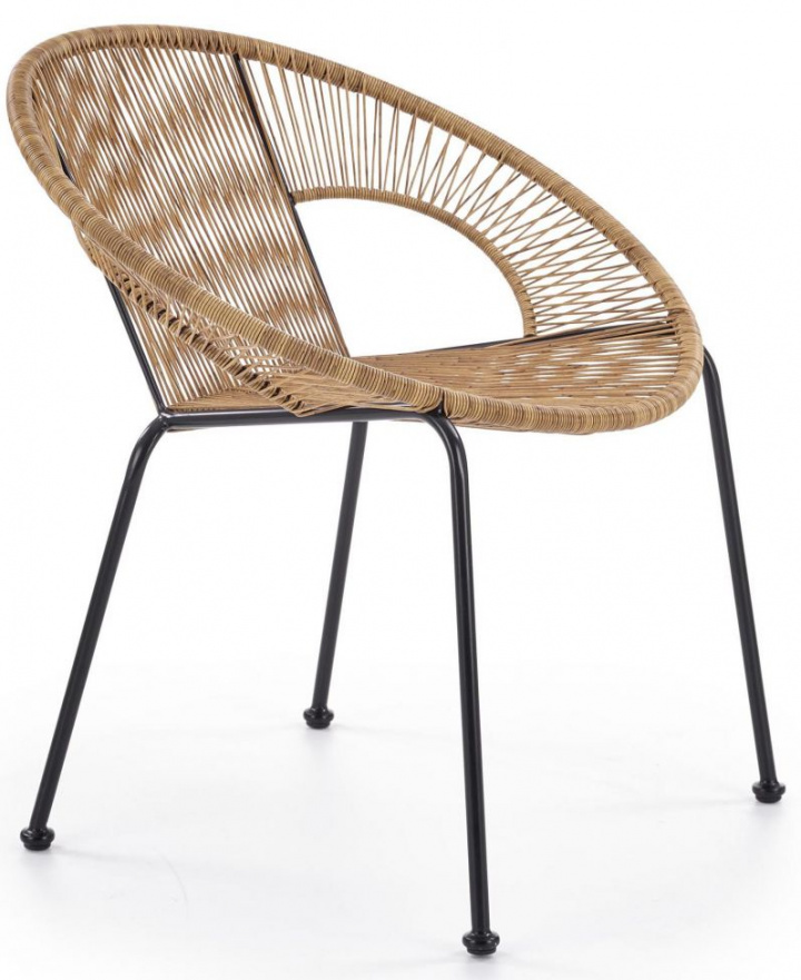 Tuinstoel \'Bari\' - Bruin/Zwart in de groep Meubels / Tuinmeubelen / Tuin stoelen bij Reforma (2010001170952)