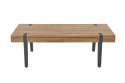 Salontafel \'Oaxen\' - Notenhout/Zwart