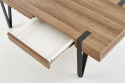 Salontafel \'Oaxen\' - Notenhout/Zwart