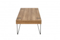 Salontafel \'Oaxen\' - Notenhout/Zwart