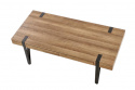 Salontafel \'Oaxen\' - Notenhout/Zwart