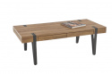 Salontafel \'Oaxen\' - Notenhout/Zwart