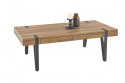 Salontafel \'Oaxen\' - Notenhout/Zwart