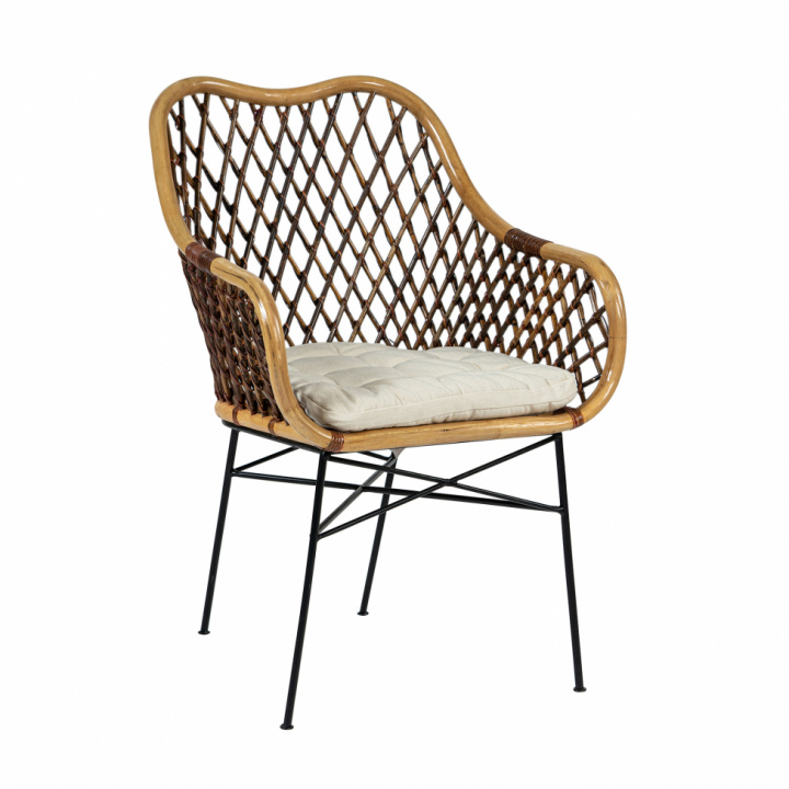 Stoel \'Lauren\' - Natuur/Zwart in de groep Meubels / Zitmeubels / Stoelen bij Reforma (2010001173717)