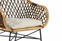 Stoel \'Lauren\' - Natuur/Zwart
