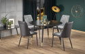 Eettafel \'Noir\' Rond 120cm - Zwart/Goud