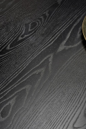 Eettafel \'Noir\' Rond 120cm - Zwart/Goud
