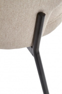 Stoel \'Mieres\' - Beige/Zwart