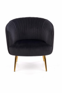 Fauteuil \'Black Velvet\' - Zwart