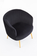 Fauteuil \'Black Velvet\' - Zwart