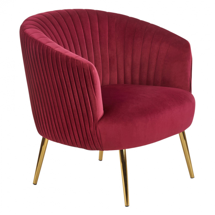 Fauteuil \'Red Velvet\' - Rood in de groep Meubels / Zitmeubels / Fauteuils bij Reforma (2010001176527)