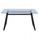 Eettafel \'Herald\' 140x80cm - Zwart
