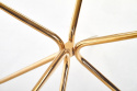 Eettafel \'Rondo\' Rond 110cm - Transparant/Goud