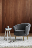 Fauteuil \'Schelp\' - Grijs