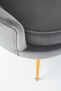 Fauteuil \'Schelp\' - Grijs
