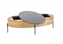 Salontafel \'Lindfors\' - Eik/Zwart