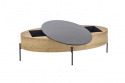 Salontafel \'Lindfors\' - Eik/Zwart