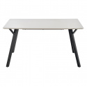 Eettafel \'Barlog\' 140x80cm - Grijs/Zwart